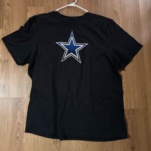 Dallas Cowboys Authentic Black T Shirt Men’s 2XL NFL Football Short Sleeve Tee